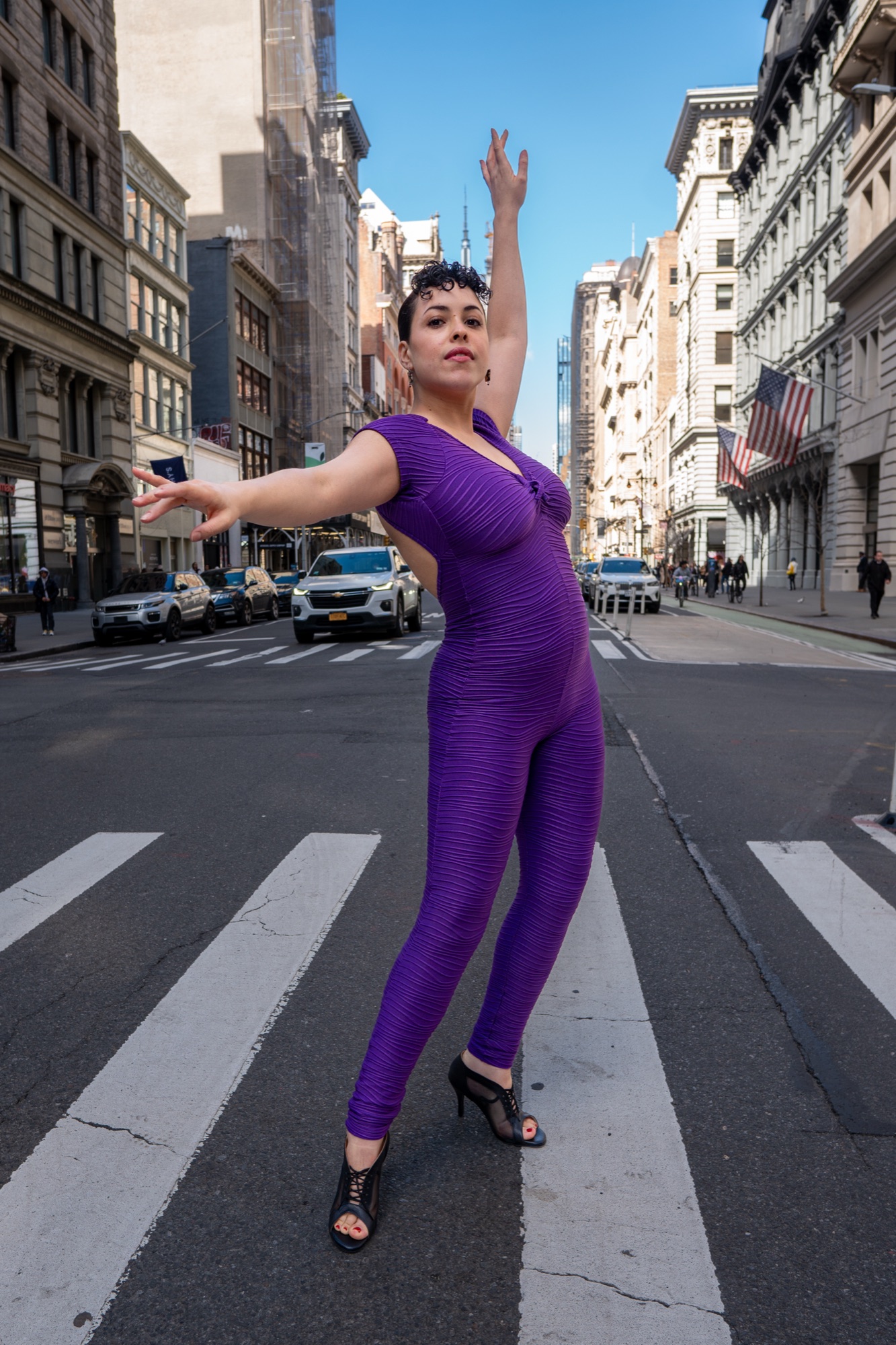 Portrait photographer on Fifth Avenue, NYC